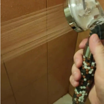 Fotografie trimisă de un client care utilizează capul de duș Ferani Power